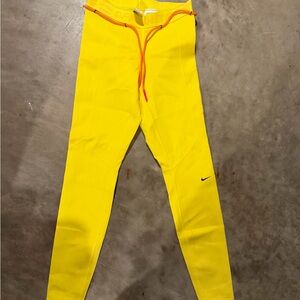 Off White x Nike women’s yellow running tights